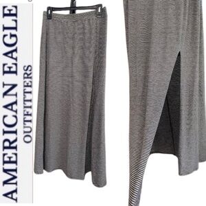 🦅Stripped Thigh High Slit Skirt American Eagle Outfitters